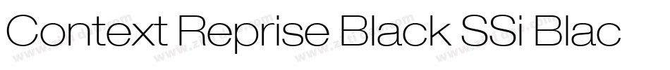 Context Reprise Black SSi Black字体转换
